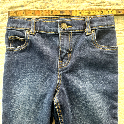 Carters Straight Fit Blue Jeans Boys 4T Adjustable Waist 99% Cotton Denim - Picture 17 of 17