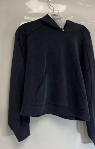 LULULEMON Softstreme Hoodie with Kangaroo Pockets Sz 8 Black/Gray - Bild 5 von 8