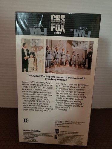 The Sound Of Music 2 Video Tapes Julie Andrews (VHS 1986) - Picture 2 of 2