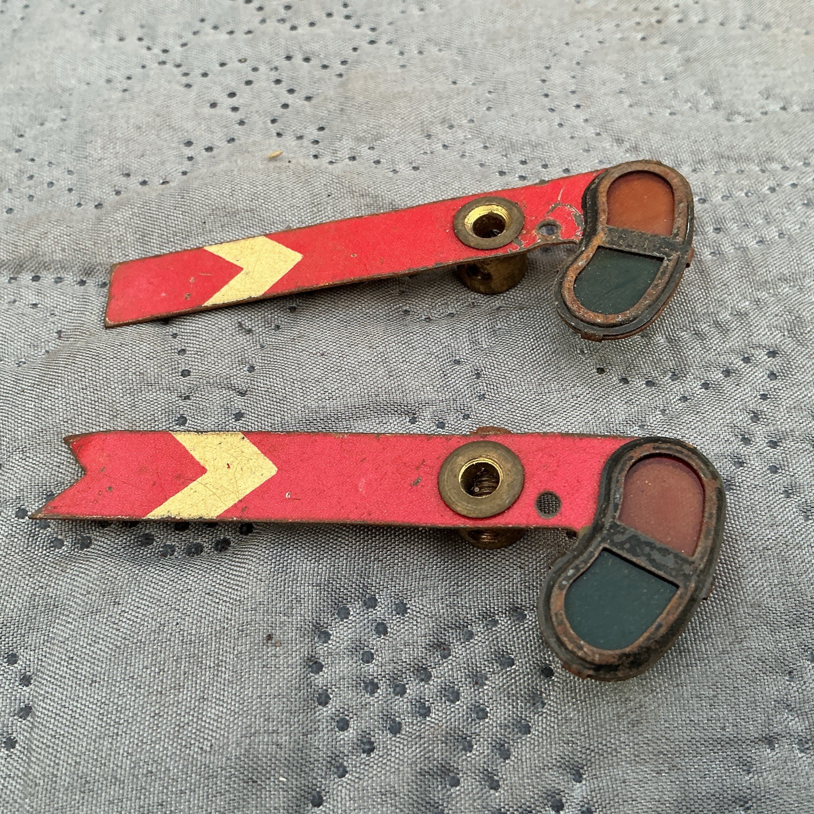 4 MECCANO PARTs 158B SIGNAL ARM DISTANT OLD VINTAGE 