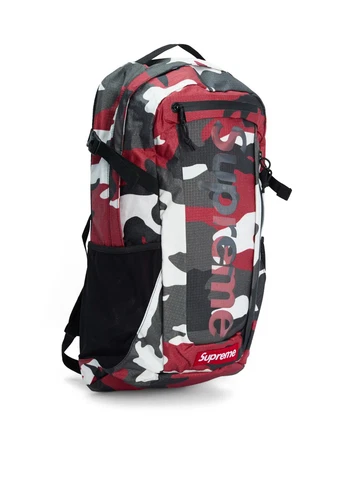 Sac à dos Supreme SS21 rouge camouflage neuf avec étiquette