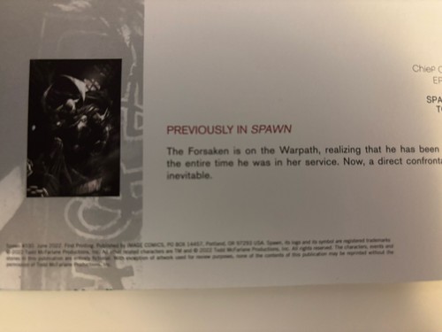 Spawn 330 immagine opera d'arte personalizzata COA borsa/tavola fumetto - Foto 3 di 6