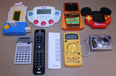JUNK Electronics Lot AS-IS Handheld Games Sony Camera Calculator Terk Remote