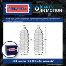 Steering Rack Boot fits PEUGEOT 1007 KM 1.6 2005 Gaiter Bellow B&B 406669 New
