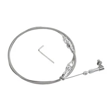 24" Hi-Tech Universal Throttle Cable Kit Braided Stainless Steel with Aluminum 