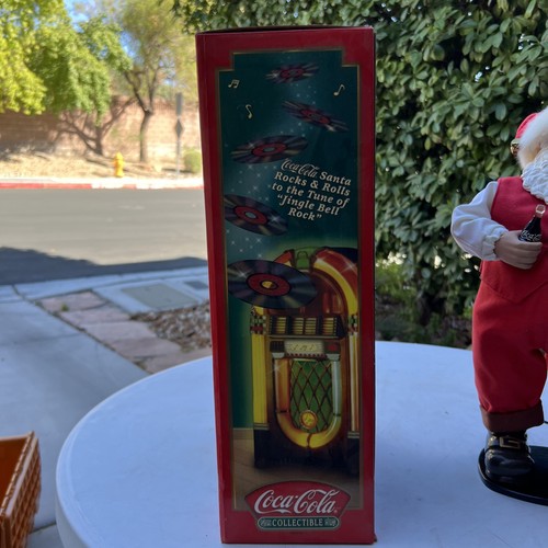 Rocking Coca-Cola Santa Claus Animated “Jingle Bell Rock” Vtg 1999 TESTED WORKS - Picture 5 of 12