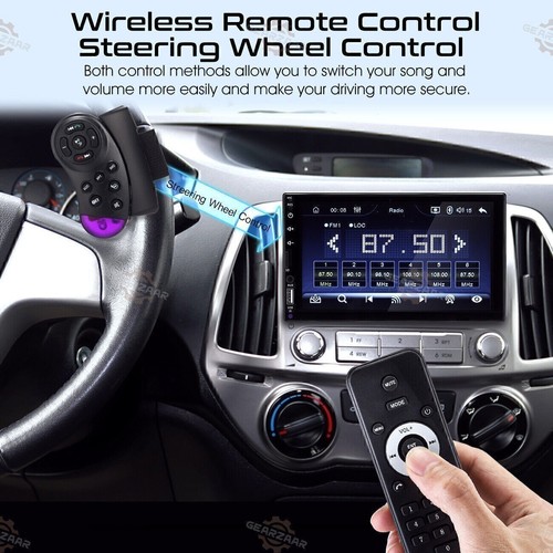 Radio Coche Pantalla Táctil Universal 2DIN 7" CarPlay Android Auto Estéreo + Cámara / - Imagen 7 de 9