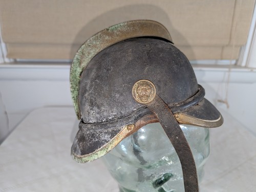 Casco de bombero alemán del siglo XIX - Imagen 4 de 9