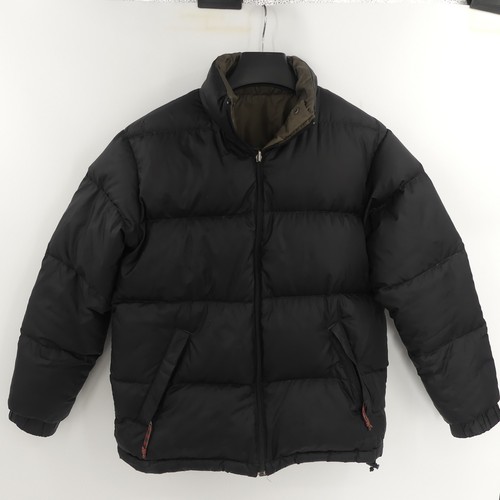 L.L. Bean Reversible Goose Down Puffer Jacket Black Women's Reg Small