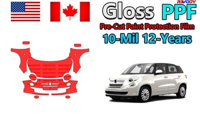 PreCut PPF Paint Protection Film For Fiat 500 Lounge-Pop-Gucci 2011-2017