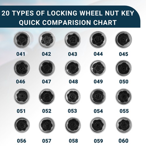 Type 048 Roue Serrure Cosse Écrou pour BMW X1 Antivol Roue Serrure 1 Ensemble - Photo 4 sur 7
