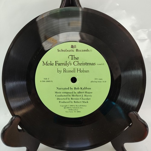 The Mole Family's Christmas Vintage Children's Picture Book Record Complete 1969 - Picture 5 of 6