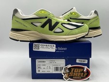 DS New Balance 990v4 Made In USA Hi-Lite Teddy 2024 Size 8.5 Authentic Green Men