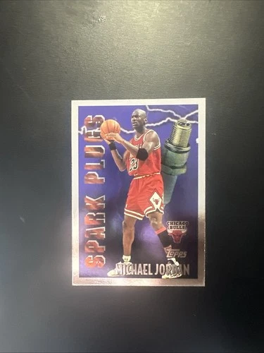 1995-96 Topps spark plugs Michael Jordan