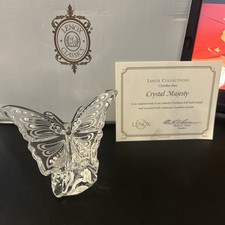 vintage Lennox crystal majesty Lead crystal butterfly &ldquo;BRAND NEW+COA&rdquo;