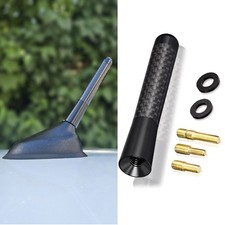 8cm Universal Auto Dach Kurz Stab Antenne Carbon Design Radio Adapter Fuß DAB