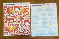 Creative Imaginations Stickers - Angel Babies - Flames