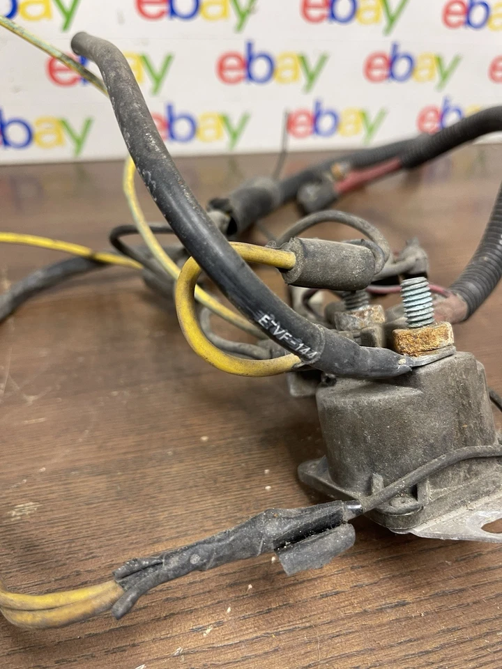 Lincoln Town Car 1988 solenoide de arranque con cables cables cables E79F-11450-AA Foto 2 de 4