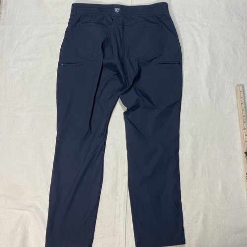 Kuhl Hose Herren Größe 36 x 30 passt 34 x 28 grau blau Renegade Recon flache Vorderseite Chino - Bild 9 von 15