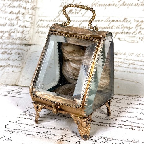Antique French Napoleon III Pocket Watch Casket or Display, a Miniature Vitrine - Picture 1 of 12