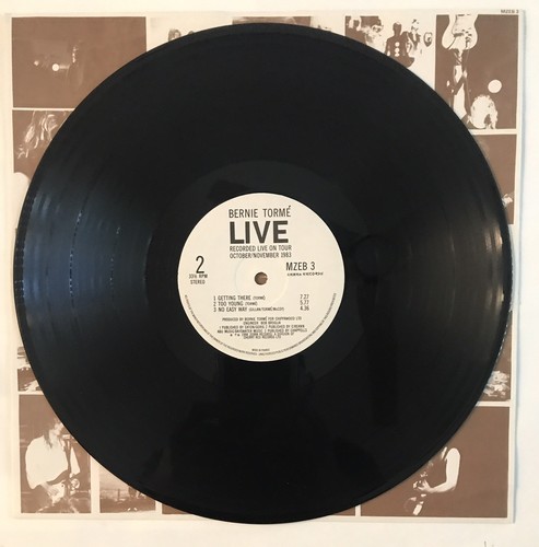 Bernie Tormé “LIVE” 1984 Zebra French 🇫🇷 Pressing 12” 33rpm Vinyl LP (Gillan) - Bild 9 von 10