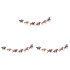3pcs vormontiertes Pferderennen Banner Streamer Horse Derby Garland Banner