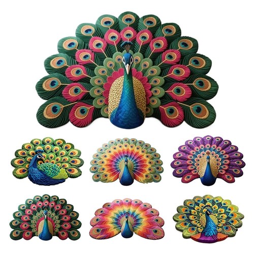 Non-slip Peacock Mat Soft Door Gasket for Living Room Tea Table Bedside