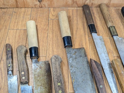 Damaged Lot of Japanese Chef's Kitchen Knives Broken from Japan NN374 - Picture 7 of 20