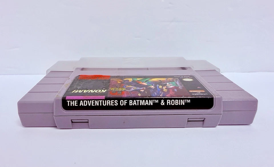 Adventures of Batman & Robin Super Nintendo SNES Authentic Tested w/ Slip Cover - Image 2 of 4