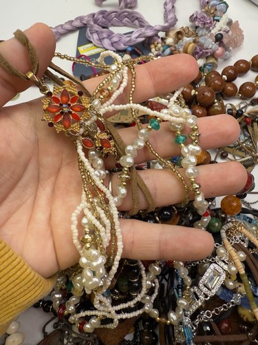 Bright Fun Colorful Craft Wearable Jewelry 3.5 lb Bead Statement Necklaces - Picture 15 of 15