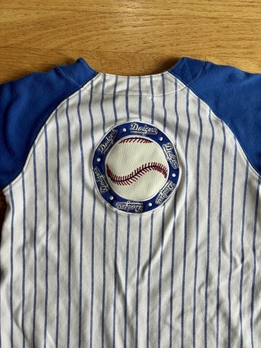 Majestic LA Dodgers One Piece Baby Romper- Blue & White, 24m - Picture 7 of 8