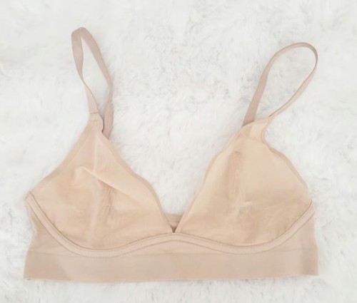 Aerie Nude Beige SMOOTHEZ Mesh Bralette Größe M