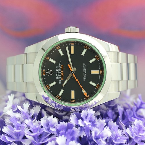 Rolex Milgauss Stahl Automatik Ref : 116400GV mit Rolex Box & Papiere von 2013 - Bild 14 von 14