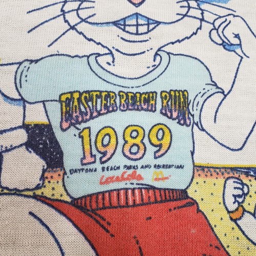 Vintage Easter Beach Run Shirt Mens XL Daytona Beach Coca-Cola McDonalds 80s - Picture 4 of 15