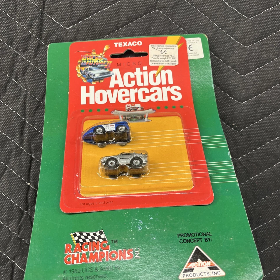 Micro Machines Back To The Future Delorean Police Car and Texaco Hoverport - Image 2 of 3