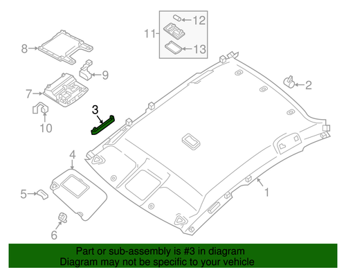 Genuine Nissan Grip Handle 73940-3SR0A - Picture 3 of 3