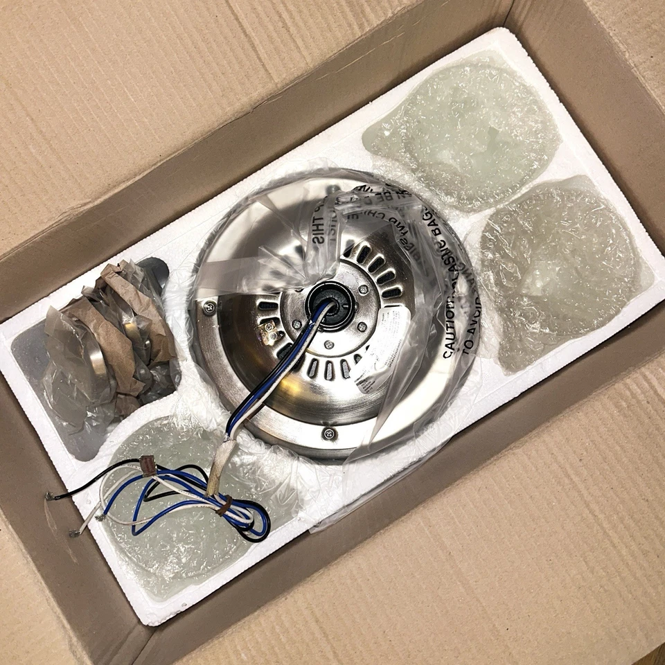 Turn of Century Hendrick 44” Maple/Rosewood Nickel Tri-Mount Ceiling Fan + Light - Image 4 of 4