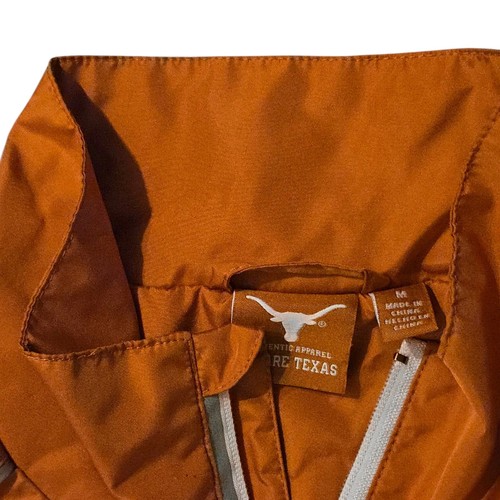 Texas Longhorns Quarter Zip Jacket Medium Burnt Orange Hit Pullover - Picture 3 of 8