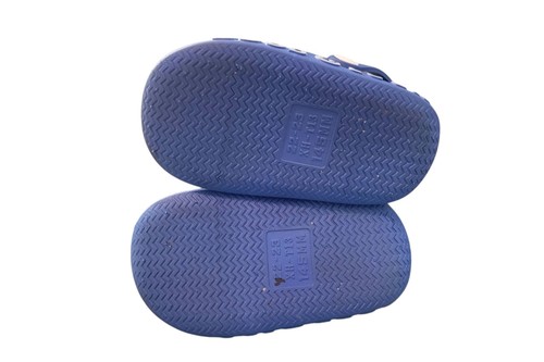 Super Cute Crayon little Kids Blue Dino Slip On Rubber Clog Sz 18-24 Months - Picture 6 of 7