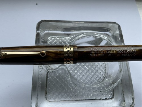 LARGE SWAN VISOFIL 14CT FLEX GOLD NIB FOUNTAIN PEN SERVICED SUPERB RARE