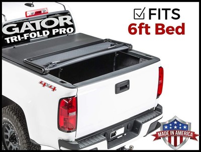 Gator Pro Premium Tri Fold Tonneau Cover Fits 2016 2019 Toyota Tacoma 6 Ft Ebay
