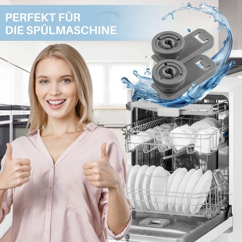 Korbrad und Halter für Miele 7649011 Imperial 3176420 Geschirrspüler 1-4 Stück - Bild 5 von 10