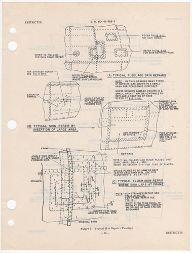 1944 AAF REPUBLIC P-47 THUNDERBOLT STRUCTURAL REPAIR FLIGHT MANUAL HANDBOOK-CD - Picture 5 of 12