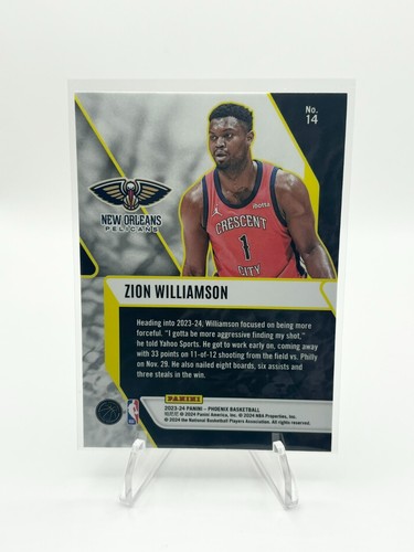 2023-24 Panini Phoenix - Fade to Black Zion Williamson #14 - Picture 2 of 2