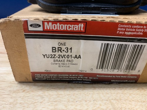 BR31 NEW OEM FRONT BRAKE PADS 1995 - 98 FORD WINDSTAR 1993-94 LINC CONTINENTAL - Picture 3 of 4