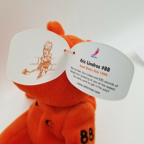Eric Lindros #88 Philadelphia Flyers Salvino's Bammers Beanie Bear NHL - Picture 8 of 9