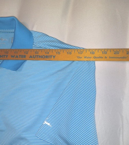 Walter Hagen 11 Majors Golf Polo Blue Striped Short Sleeve Men's Small - 第 7/11 張圖片