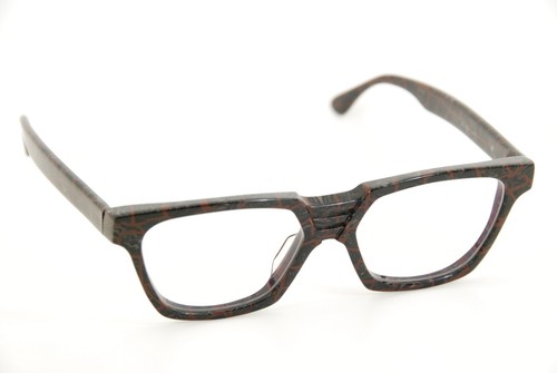 Auténticas gafas Alain Mikli 0145 287 gris/borgoña 52 mm marcos anteojos RX - Imagen 7 de 7