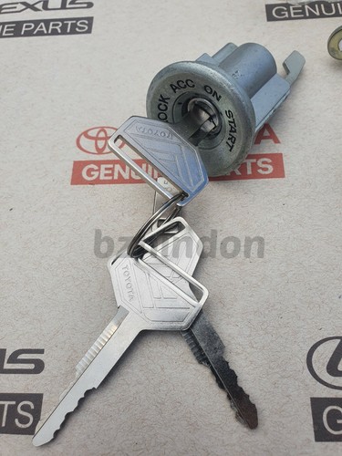 Toyota Land Cruiser FJ40 FJ43 FJ45 BJ40 OEM Ignition Cylinder Lock w/ Keys SET - Picture 6 of 7