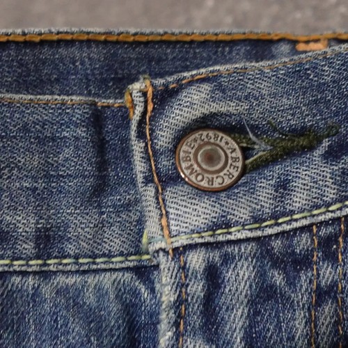 Abercrombie and Fitch Denim Jeans Men's 33X30 Blue Boot Cut Distressed Workwear - Picture 9 of 14